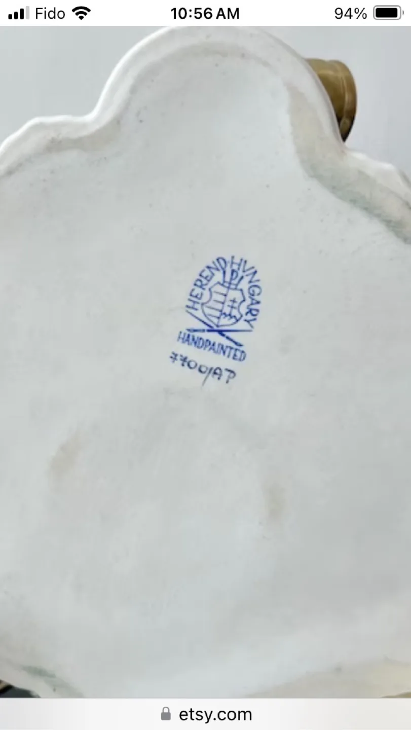 ✨Herend Hungary Handpainted Ashtray image indicator(3)