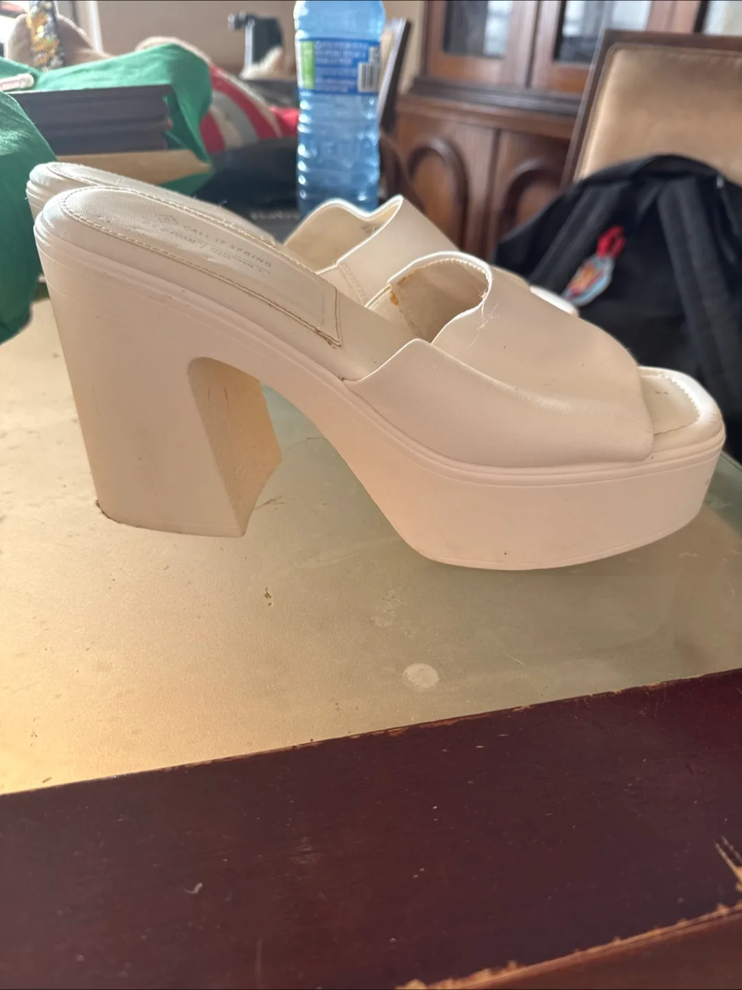 Call It Spring White Platform Sandals thumbnail