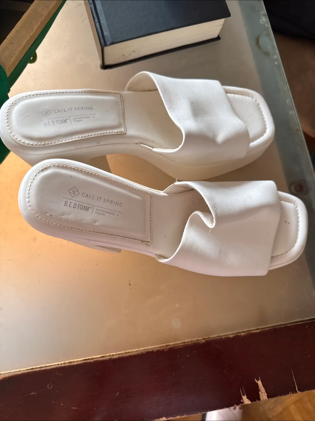 Call It Spring White Platform Sandals image indicator(2)