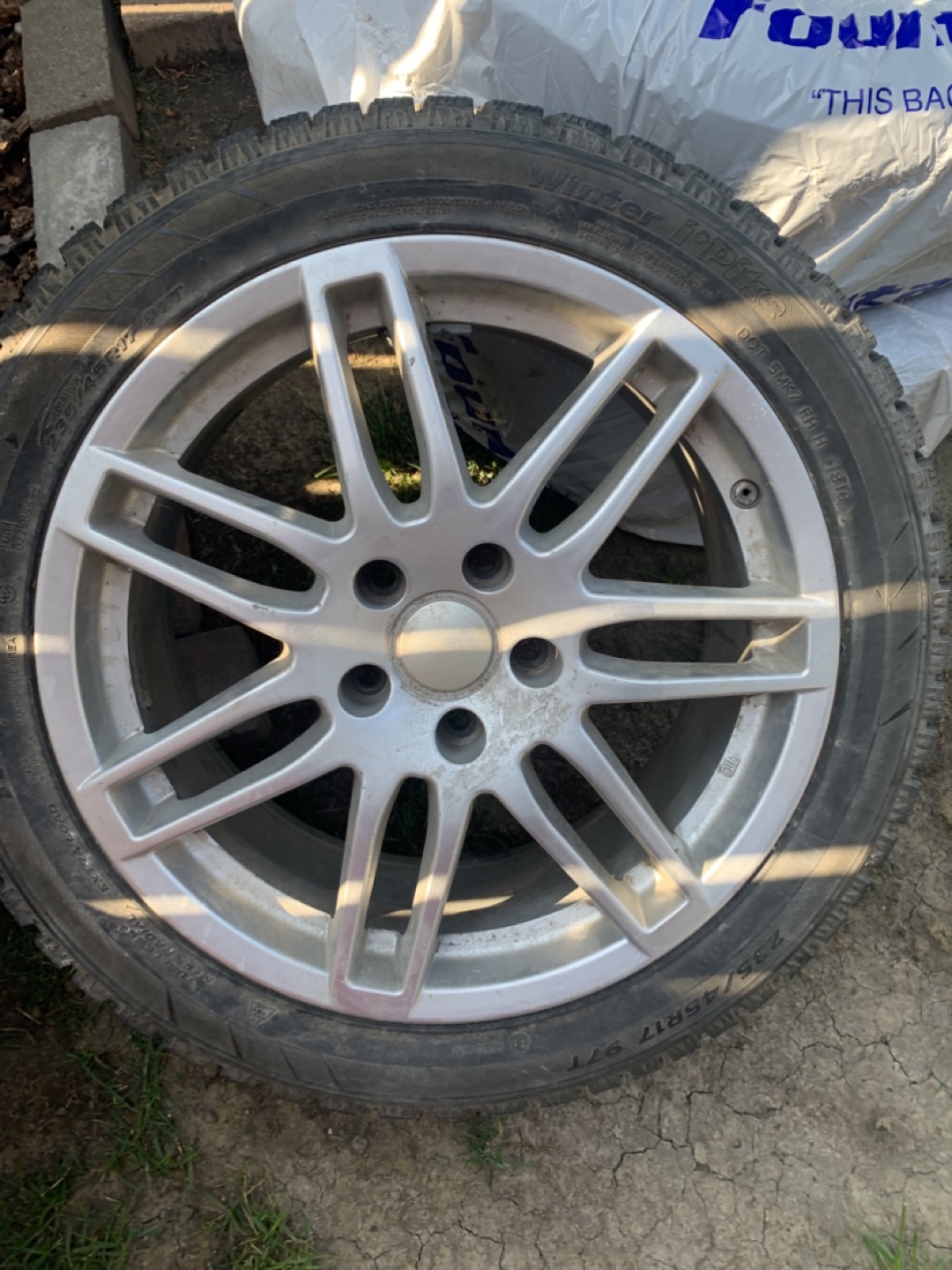 235/45R17 Winter Tires on Rims