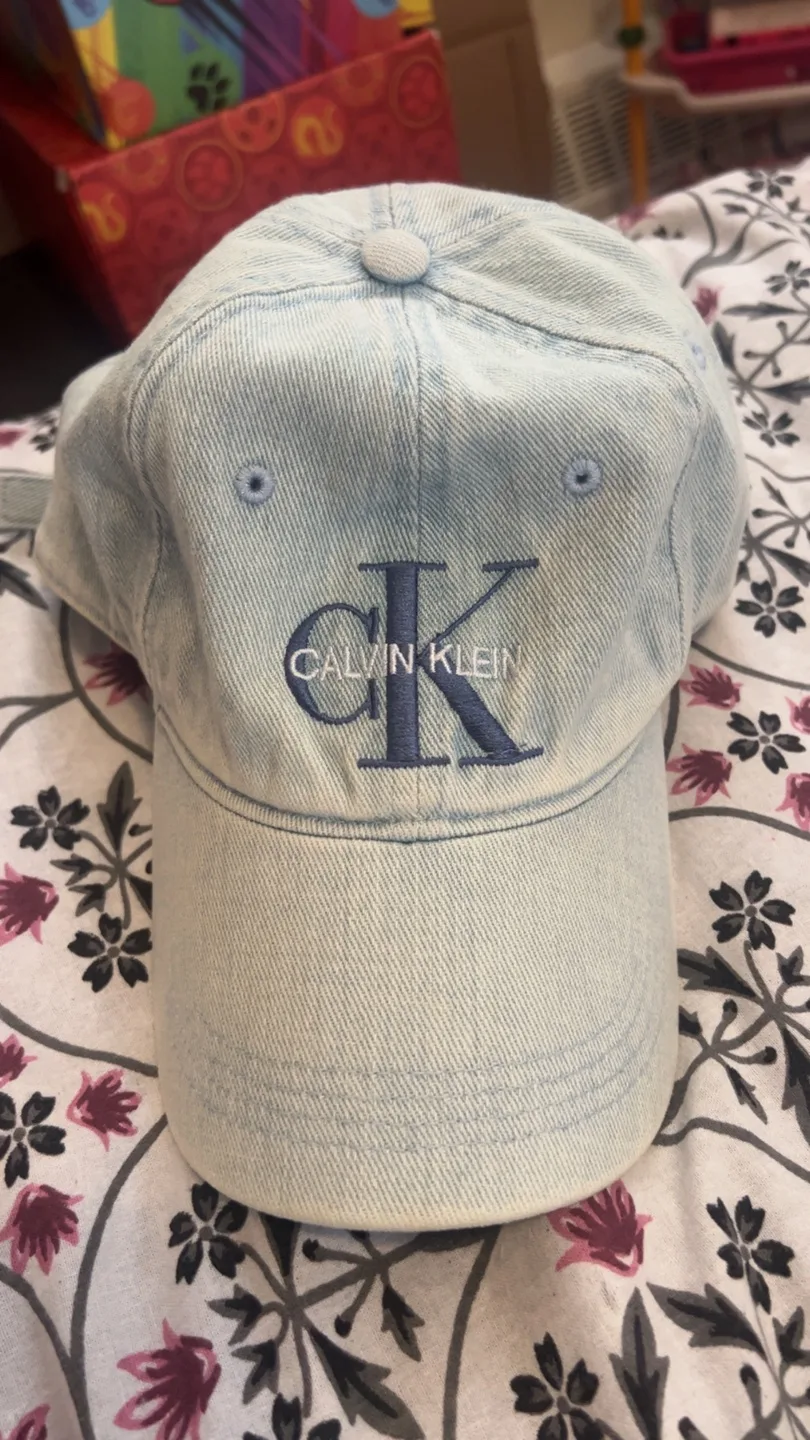 Calvin Klein Light Blue Baseball Cap thumbnail