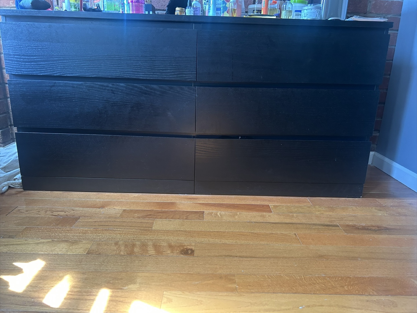 Black Dresser - 6 Drawers