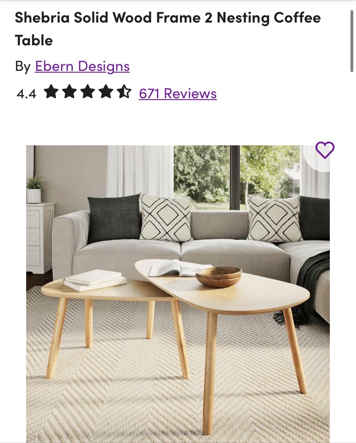 Ebern Designs Shebria Nesting Coffee Tables