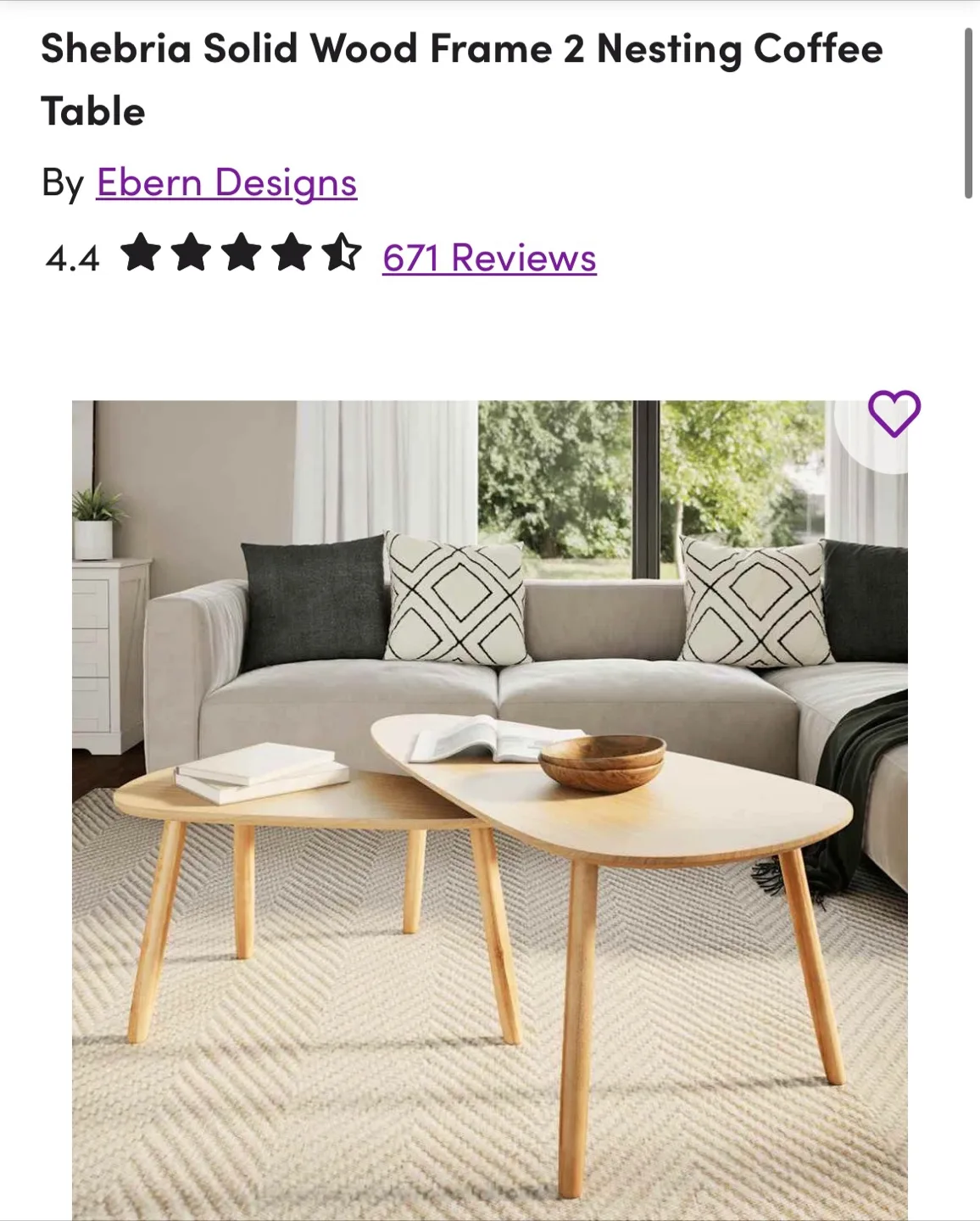 Ebern Designs Shebria Nesting Coffee Tables thumbnail
