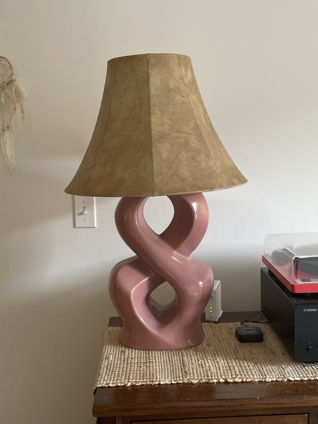 Pink Ceramic Table Lamp