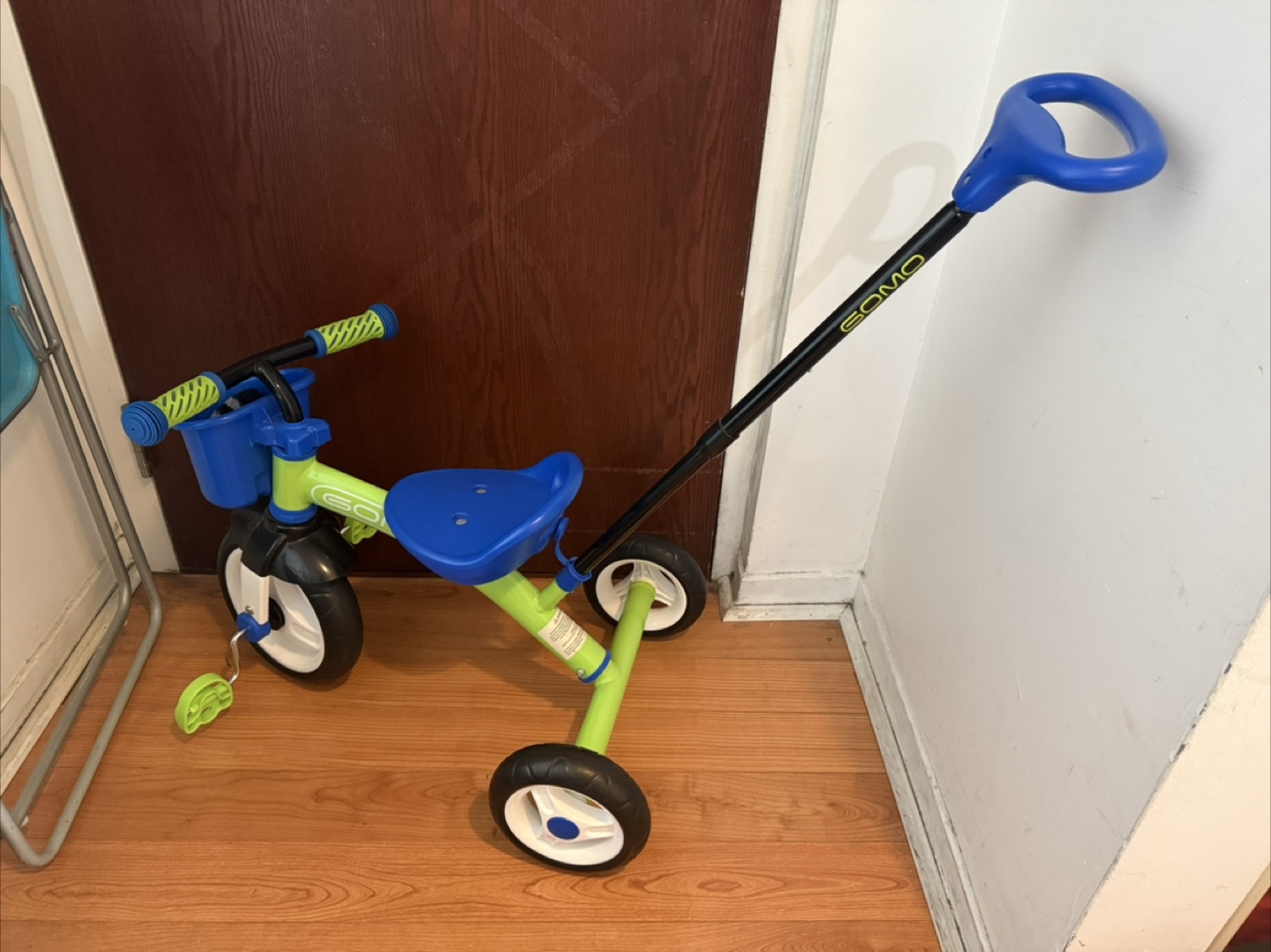 GOMO Lime Green and Blue Toddler Trike