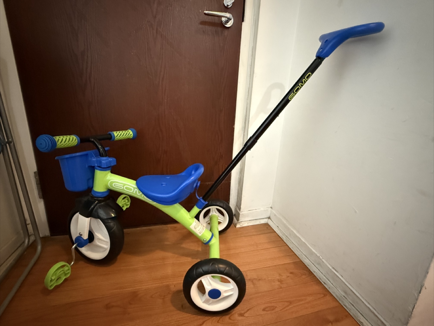 GOMO Lime Green and Blue Toddler Trike - photo 2
