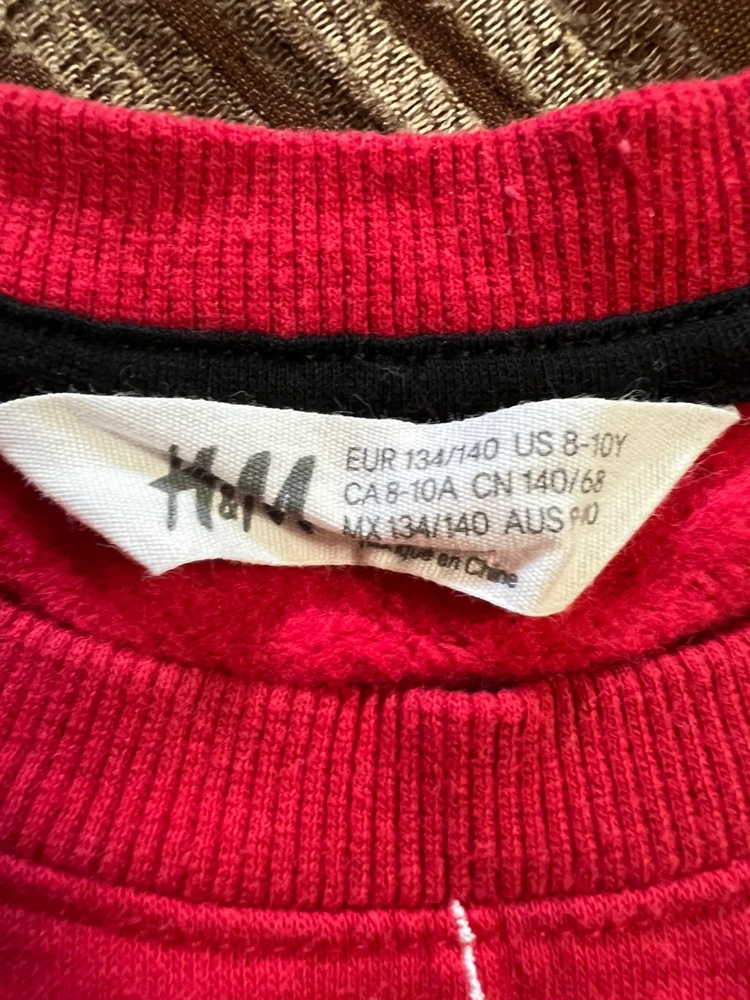 H&M Red Spider Sweatshirt, Size 8-10Y image indicator(2)
