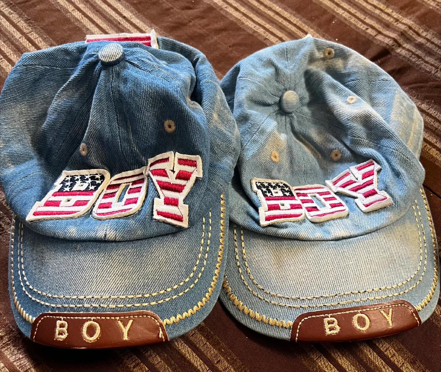 Boy Denim Baseball Caps - Set of 2 thumbnail