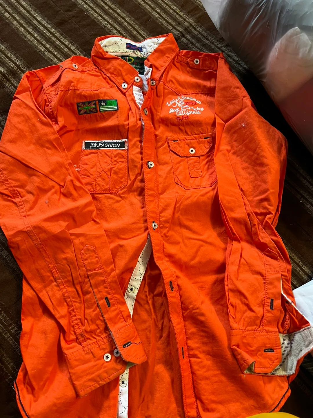 Old Navy Blue Button-Up Shirt - Size M image indicator(3)