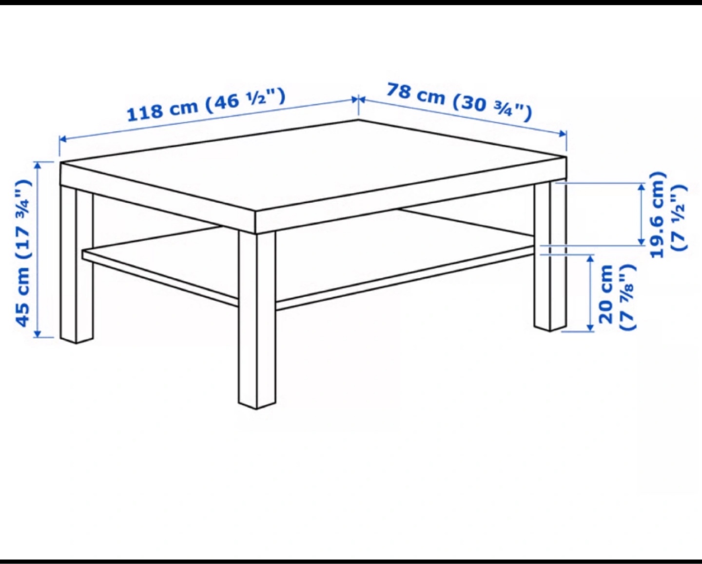 IKEA Lack Coffee Table, White - photo 2