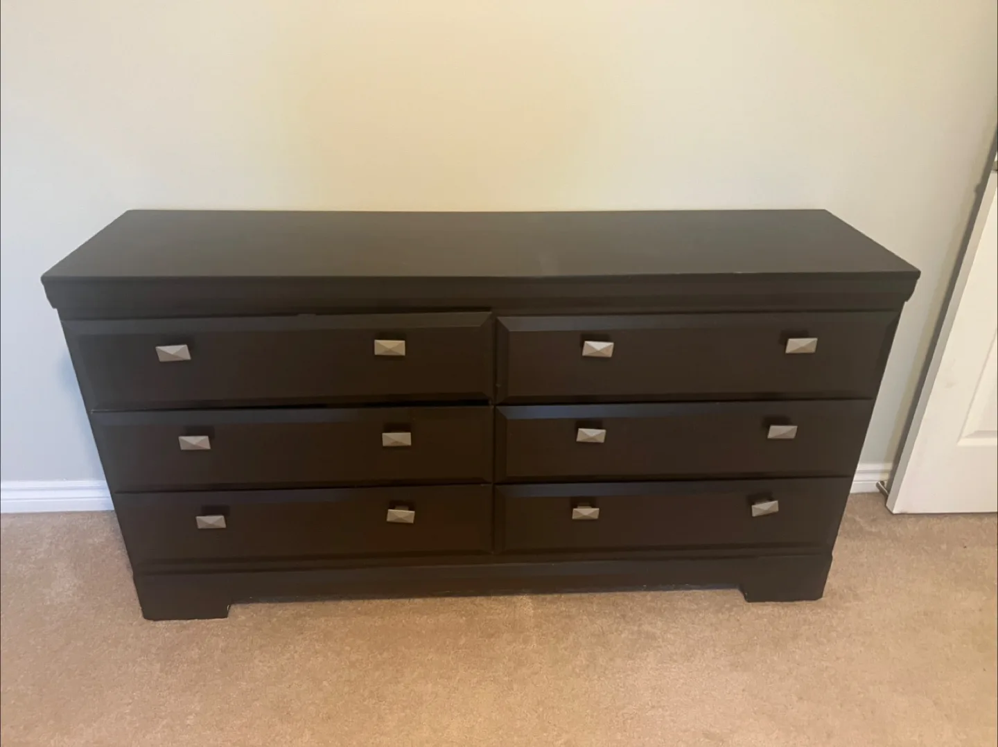 Dark Brown 6-Drawer Dresser thumbnail