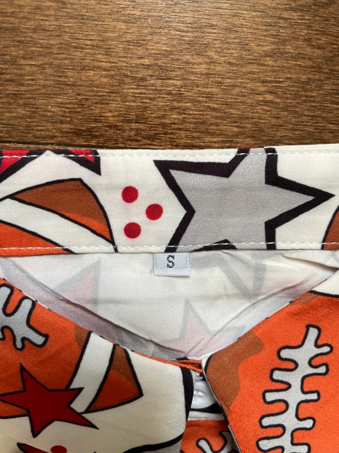 Patterned Button-Up Shirt - Size S image indicator(2)