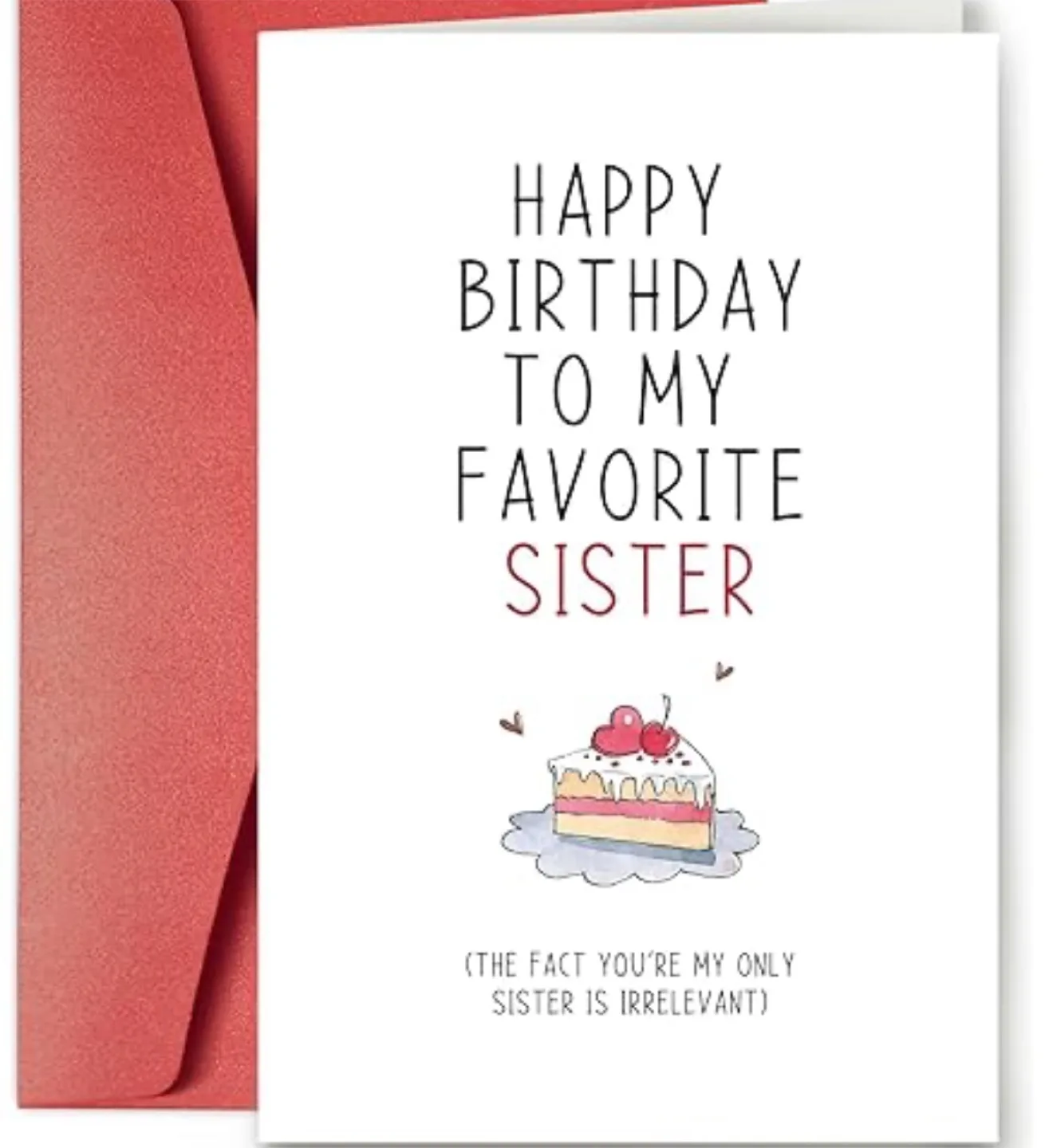 Birthday Card - Happy Birthday to My Favorite Sister image indicator(2)