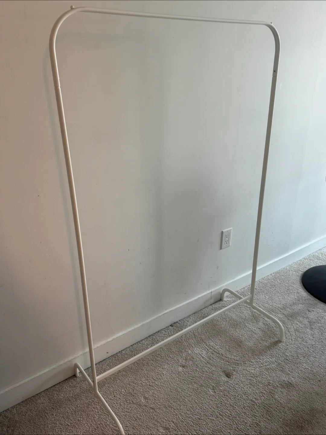 IKEA White Metal Clothes Rack thumbnail