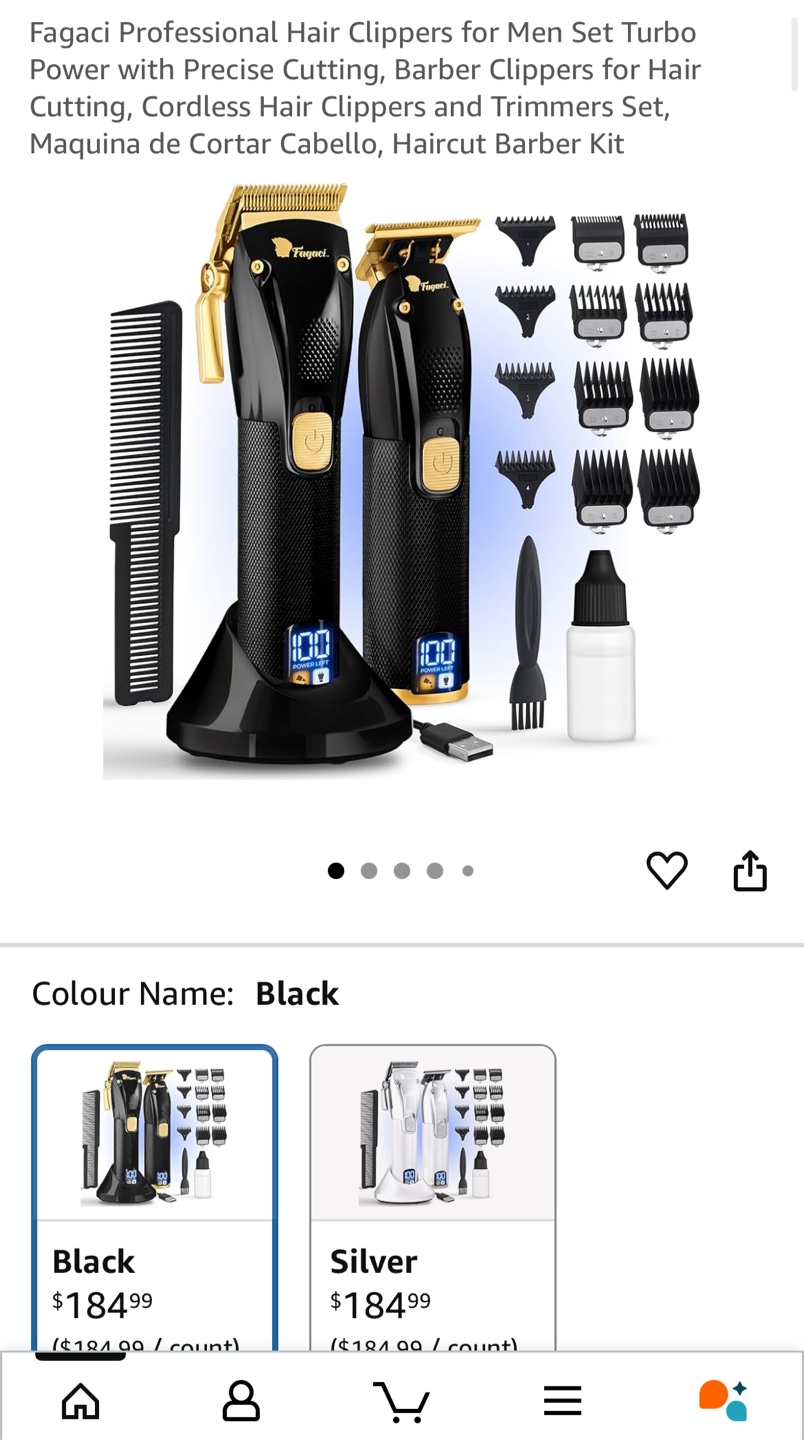 Brand New Fagaci Hair/Beard Clippers Set