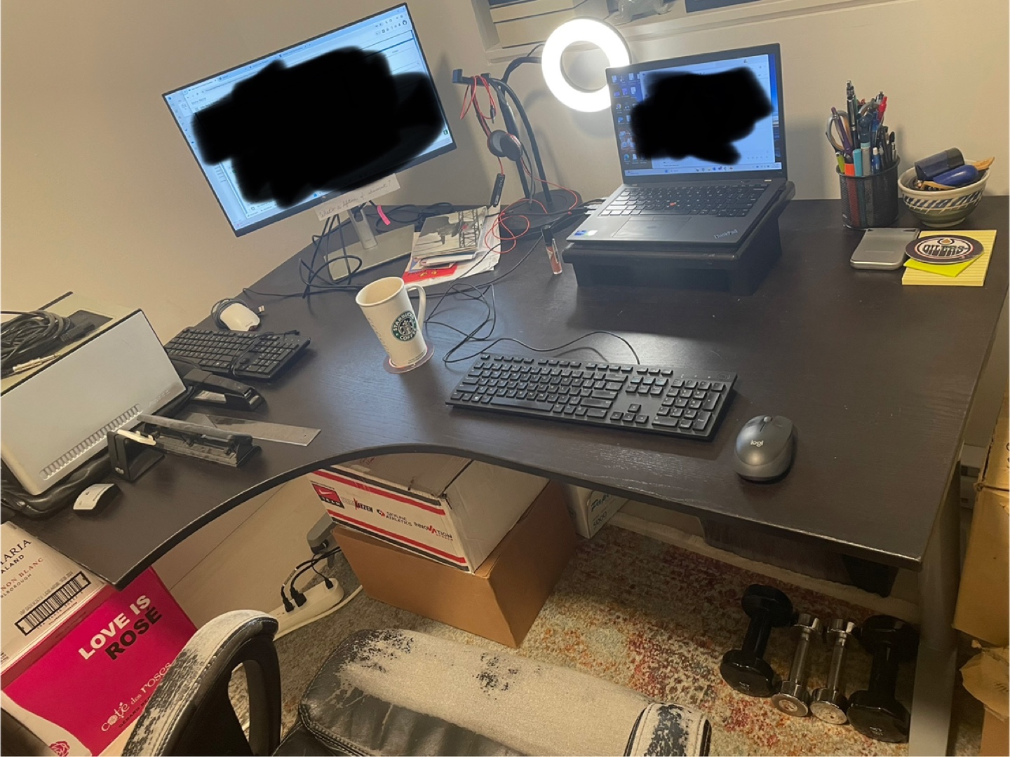 Black Corner Desk - IKEA