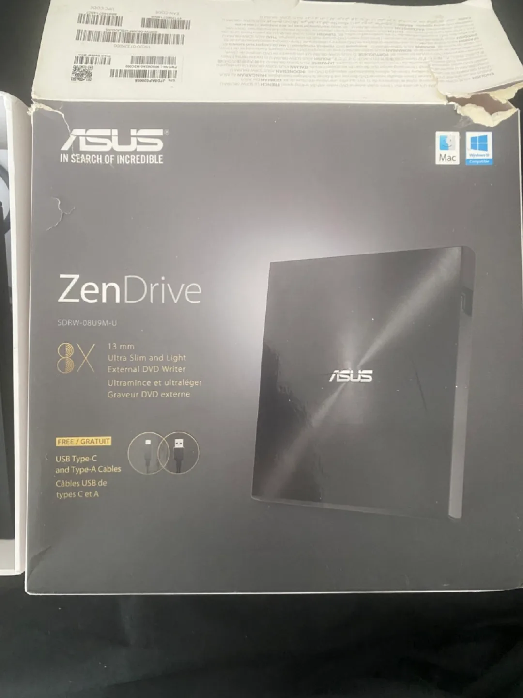 ASUS ZenDrive SDRW-08U9M-U External DVD Writer image indicator(2)