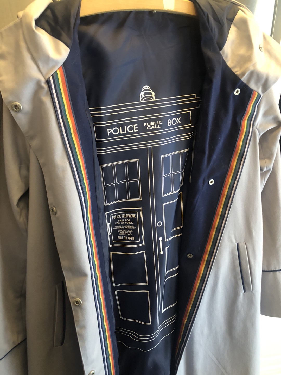 Doctor Who Trench Coat - Size MD - photo 2
