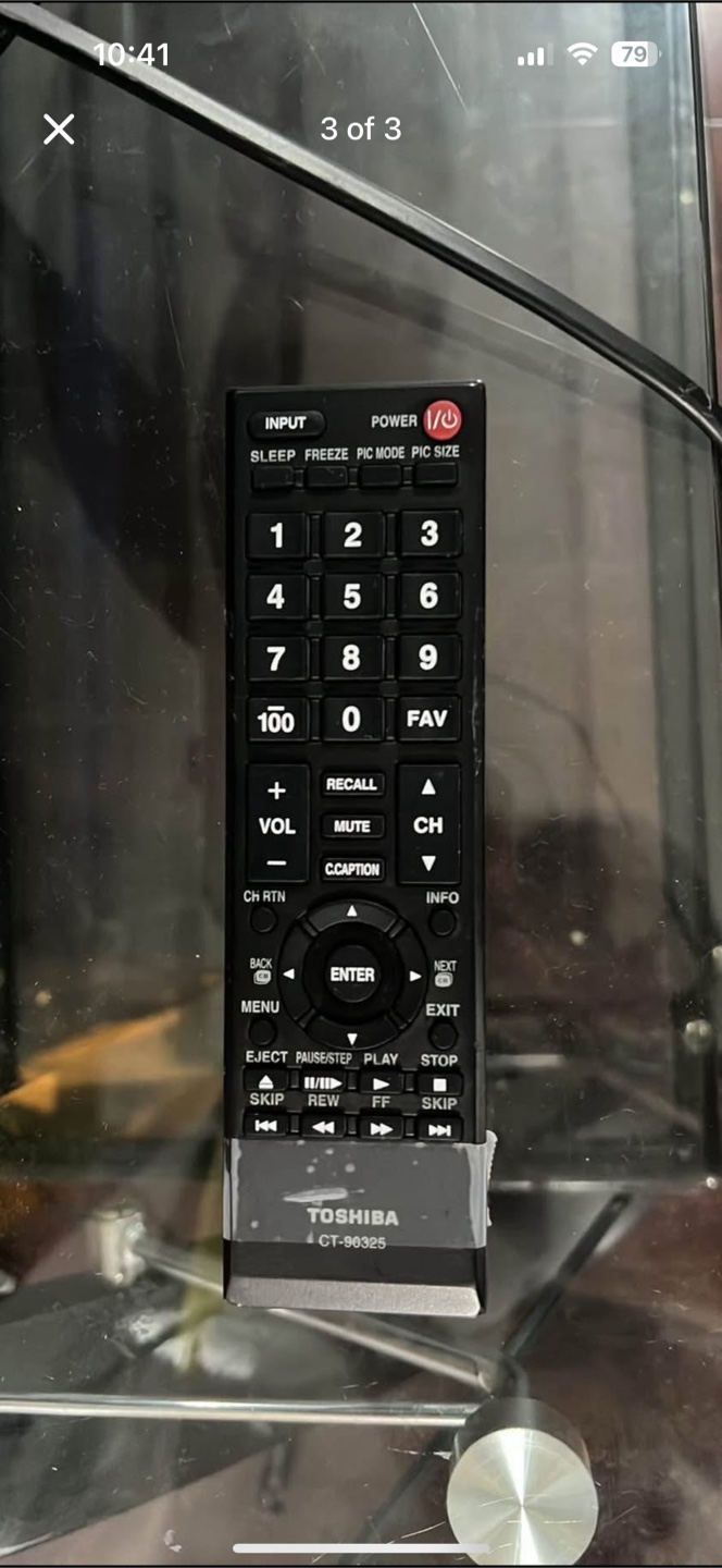 Toshiba TV with Remote