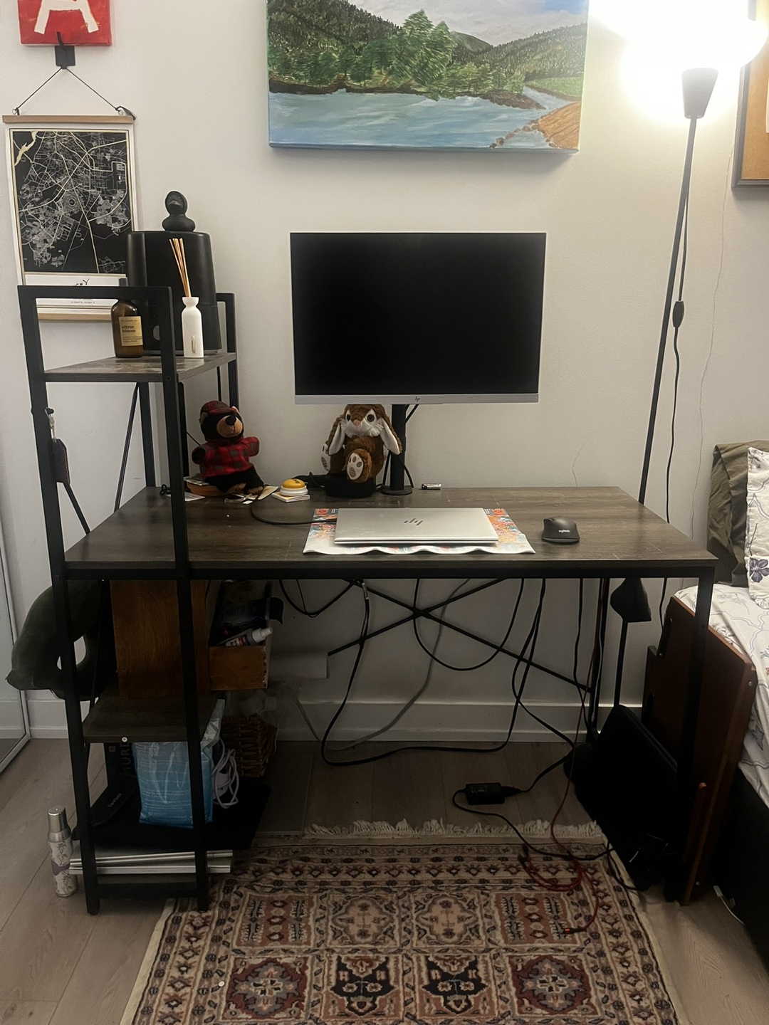 Desk with Shelves - photo 3