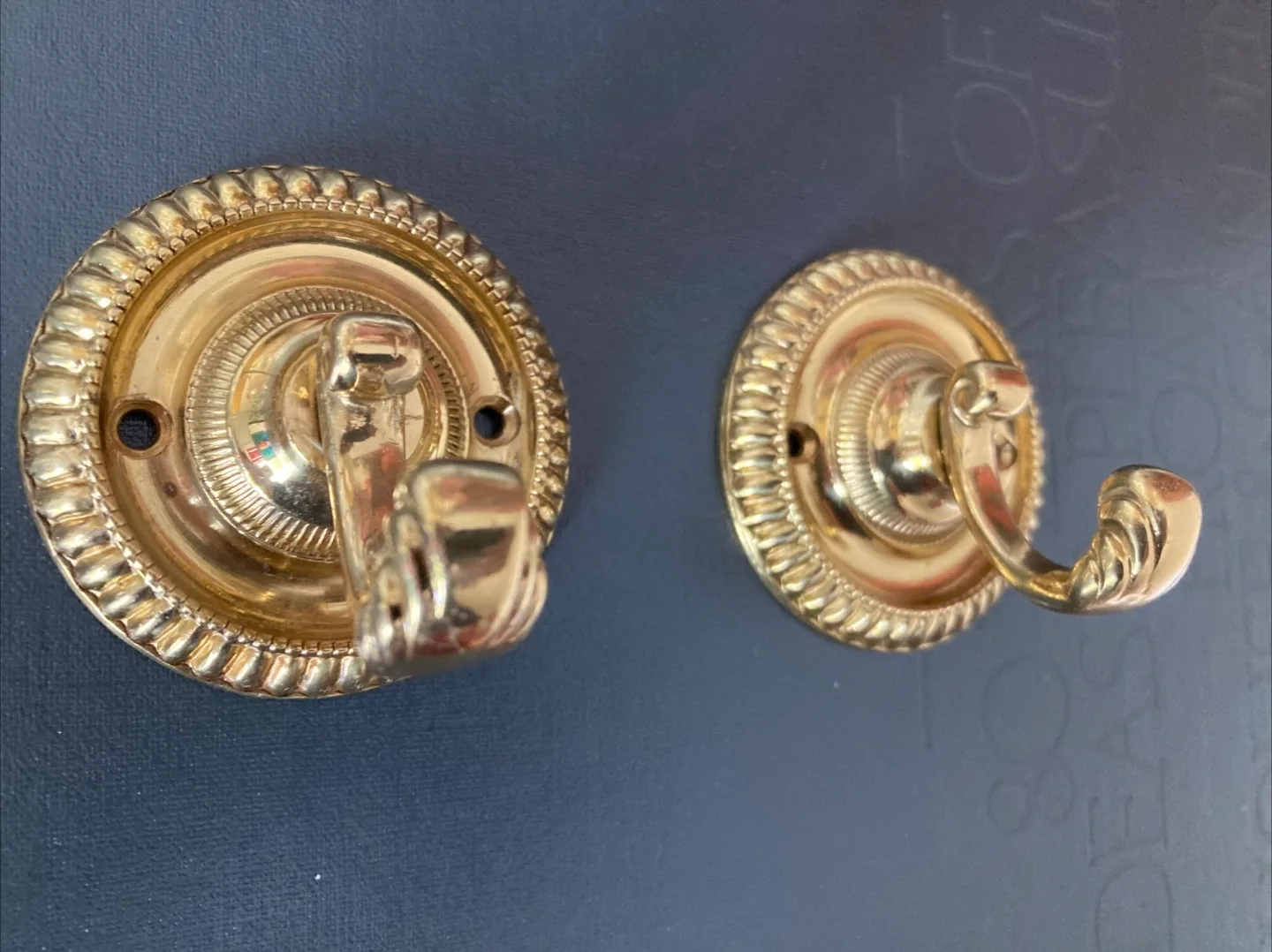 Set of 2 Brass Wall Hooks thumbnail