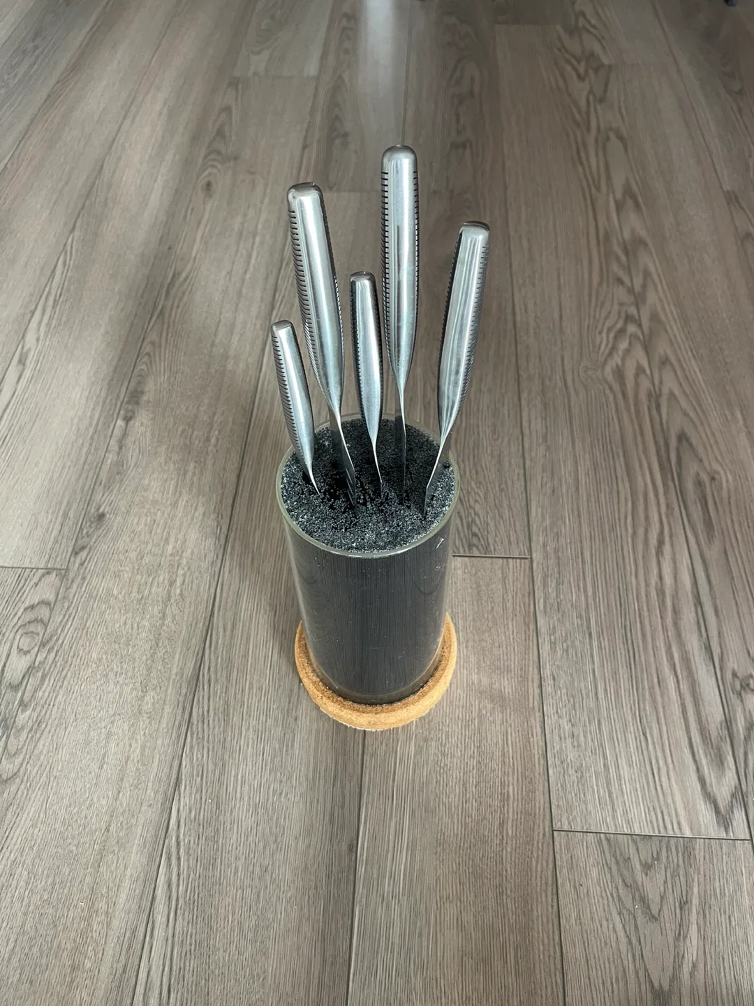 IKEA Stainless Steel Knife Set with Block image indicator(3)