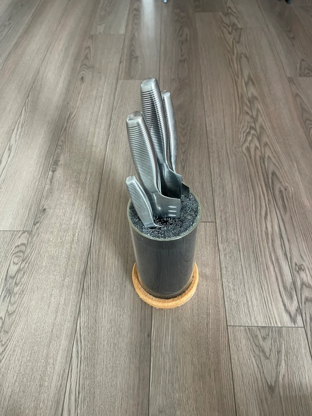 IKEA Stainless Steel Knife Set with Block image indicator(4)