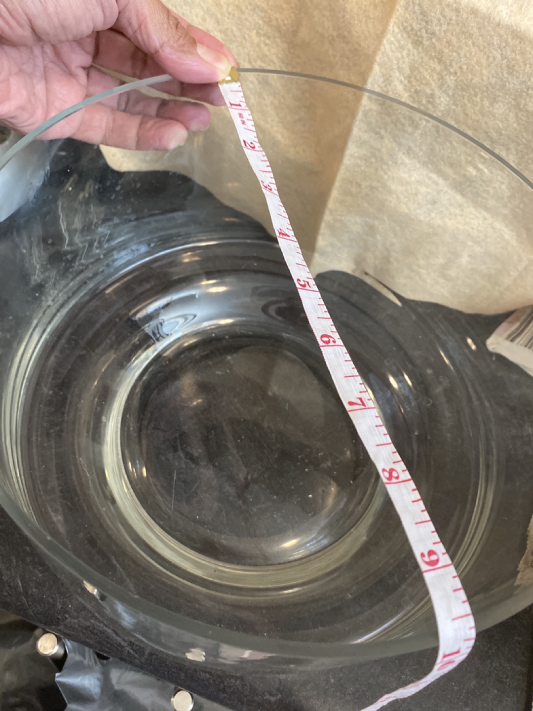 Glass Bowl - Approx. 9 inch Diameter