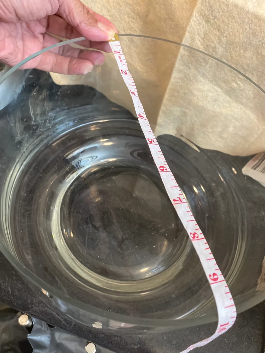 Glass Bowl - Approx. 9 inch Diameter thumbnail