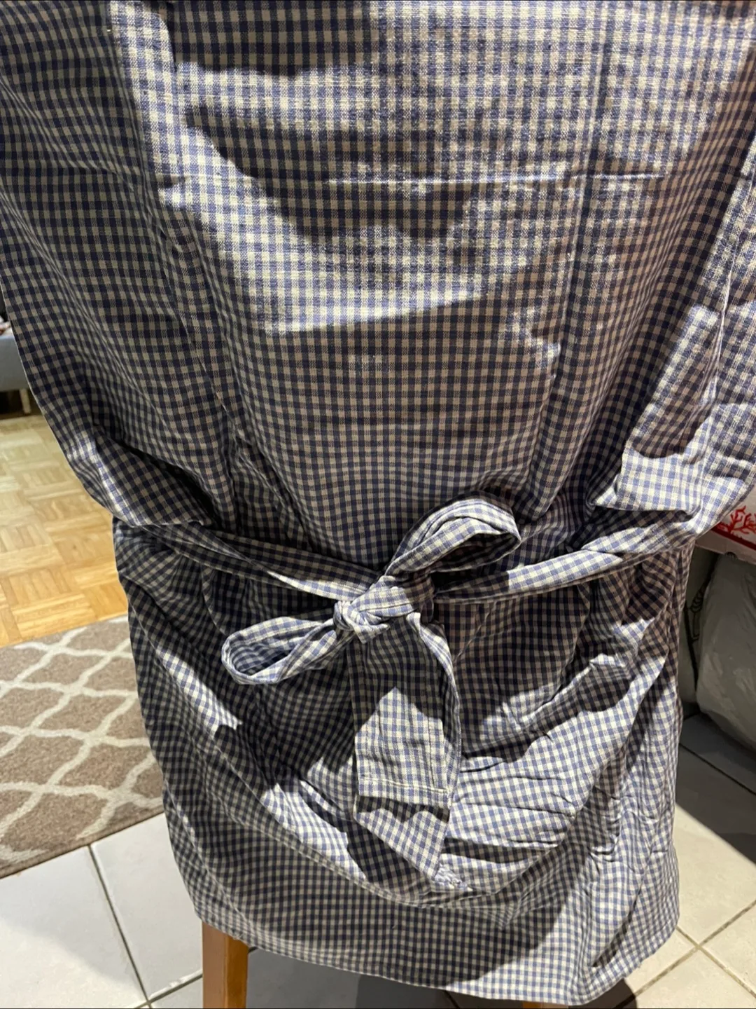 Cotton Gingham Checkered Chair Cover image indicator(2)