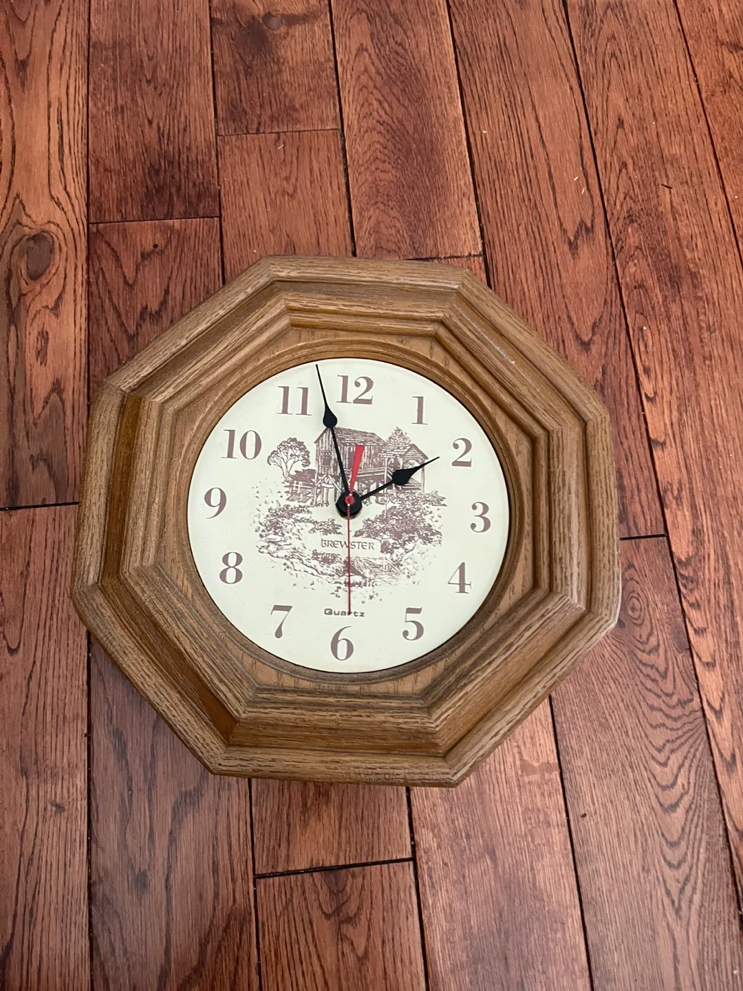 Brewster Quartz Wall Clock battery required thumbnail