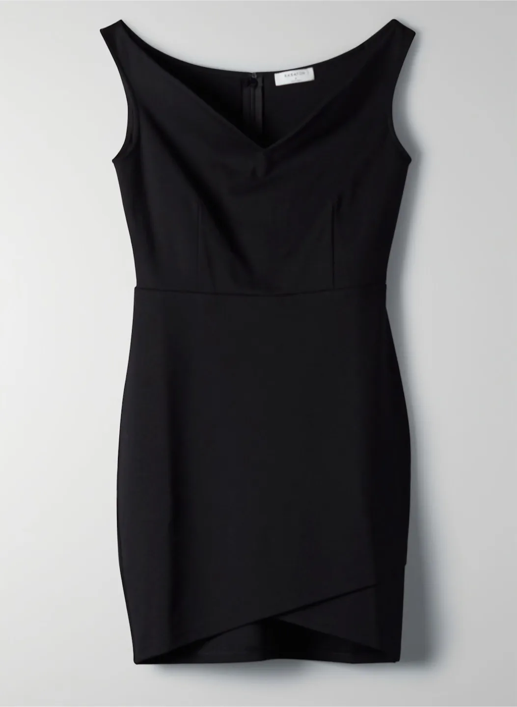 Aritzia Babaton ONYX Black Bodycon Mini Dress Sz 2 Like New image indicator(4)
