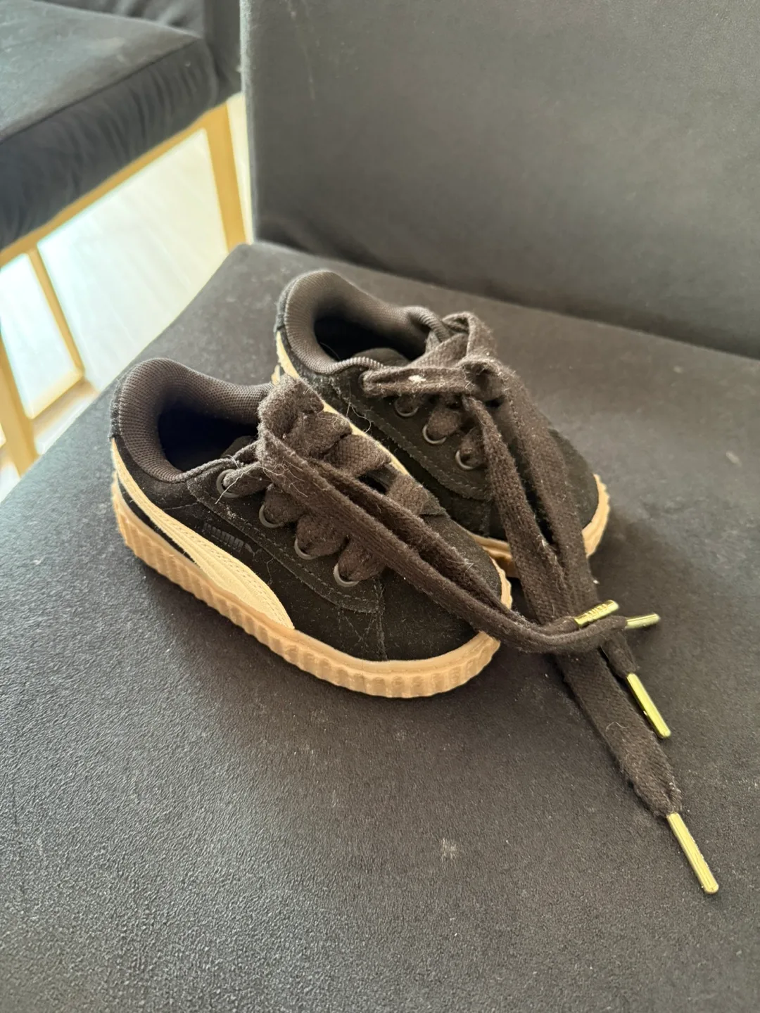 Puma Baby Black Sneakers by rihanna thumbnail