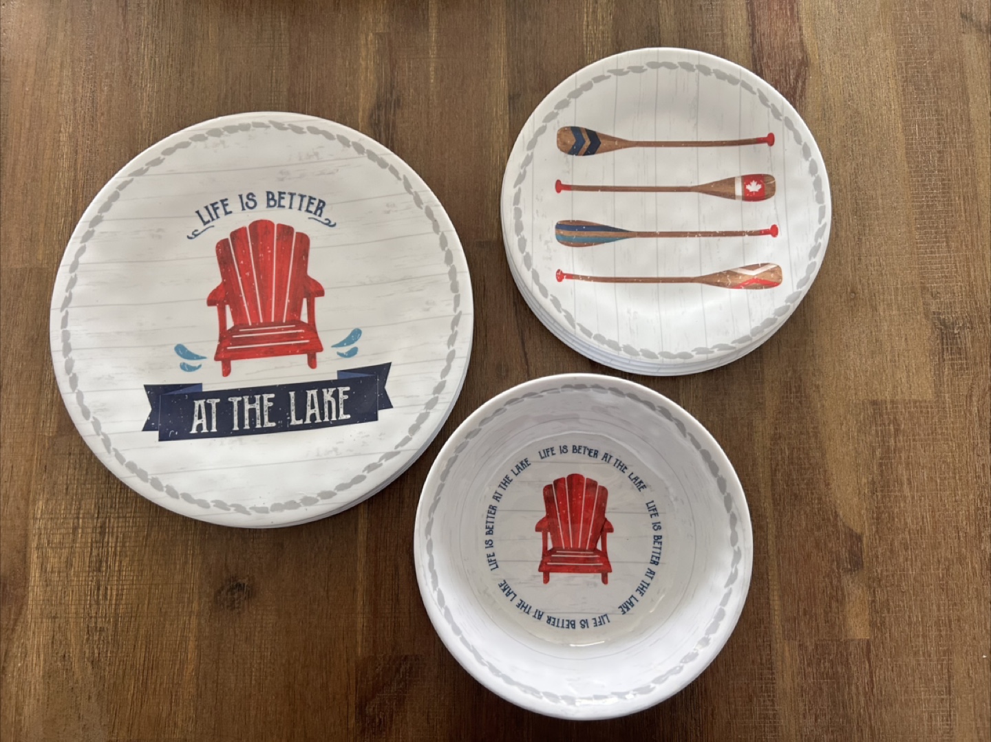 Lake Theme Plates and Bowls Set (12pc)- Kitchen Stuff Plus