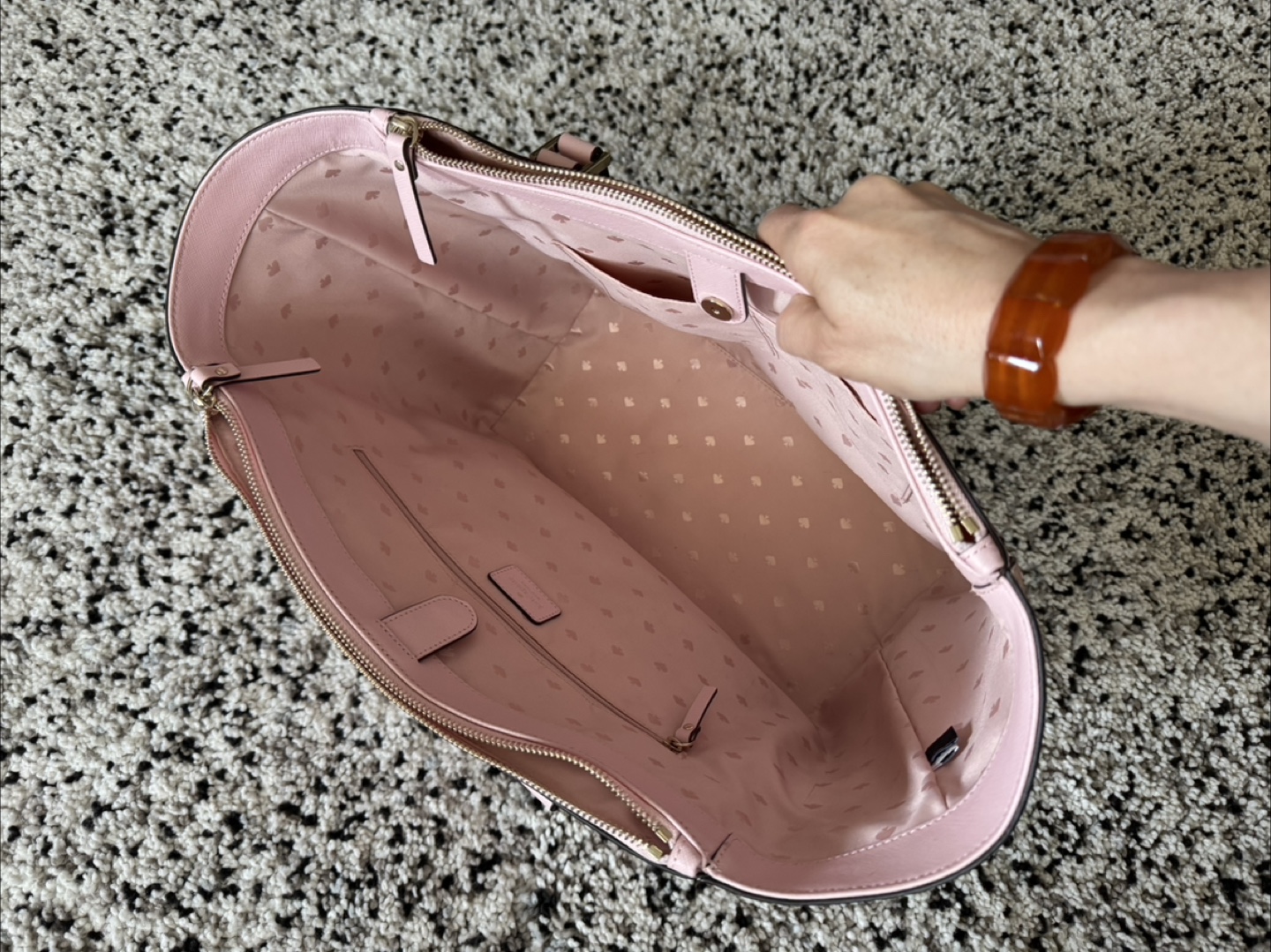 Kate Spade Pink Leather Tote Bag - photo 2