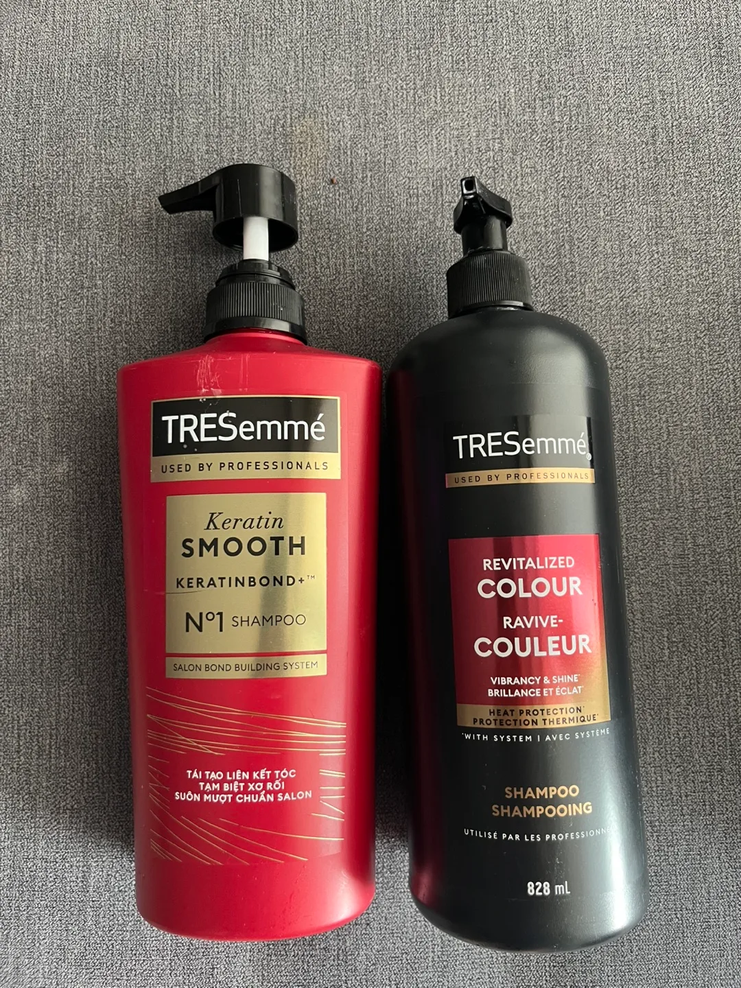 2 Bottles: TRESemmé Keratin & Revitalized Colour Shampoos thumbnail