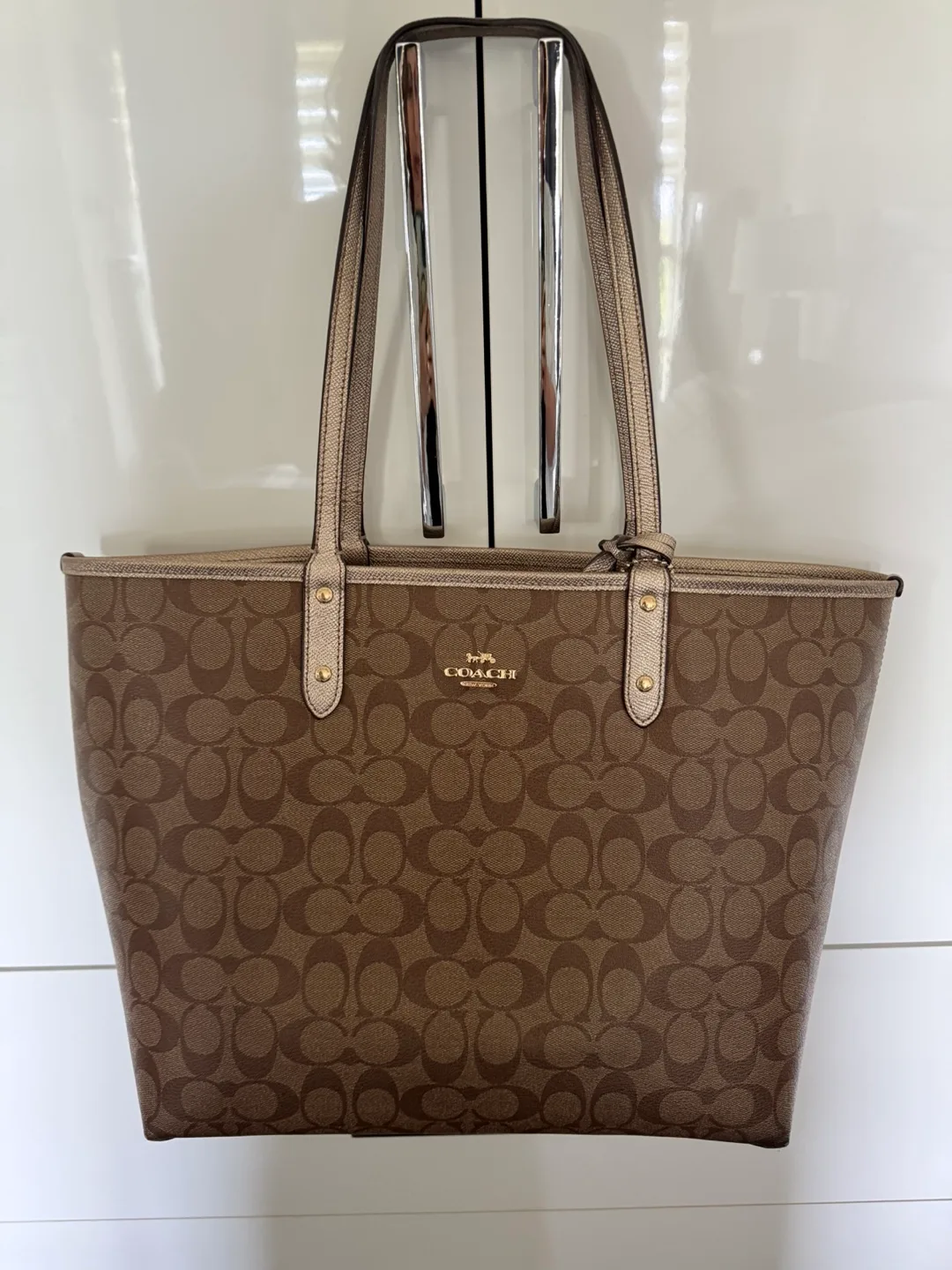Coach Signature Reversible City Tote thumbnail