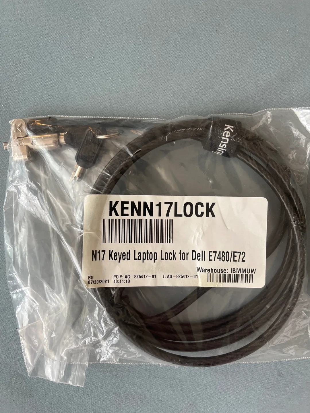 New Kensington N17 Keyed Laptop Lock for Dell E7480/E72 thumbnail