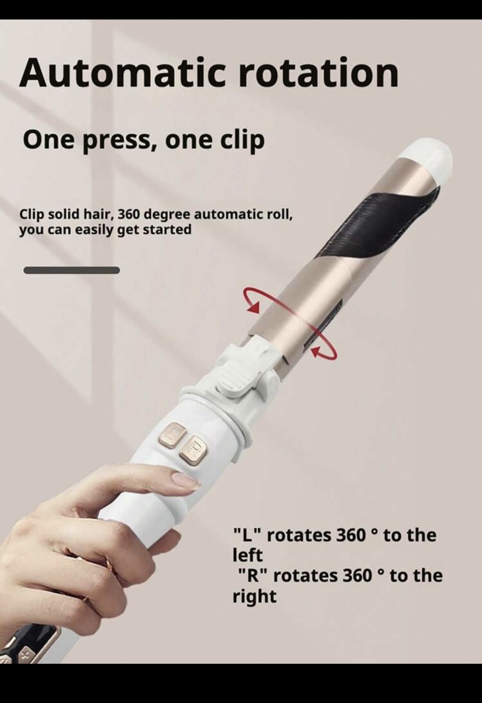 Automatic Rotating Hair Curler - photo 2
