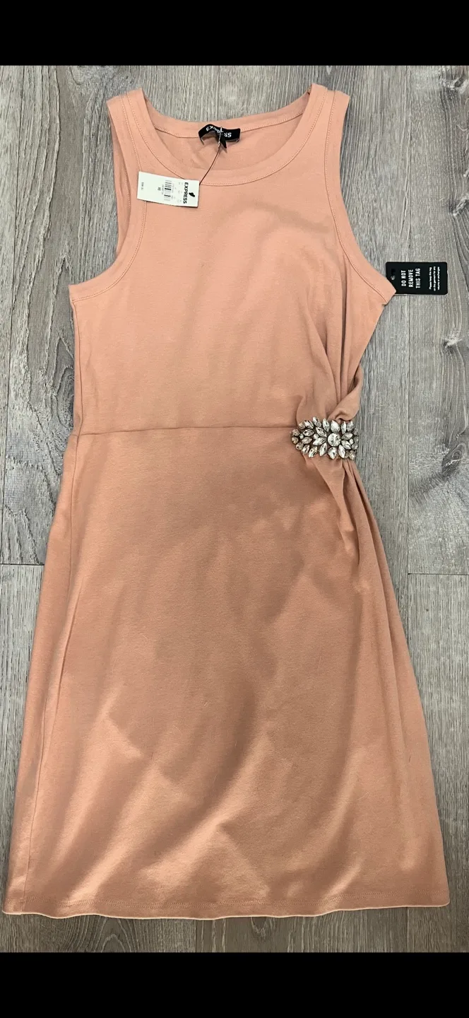 Express NWT XS Sleeveless Rhinestone Dress thumbnail