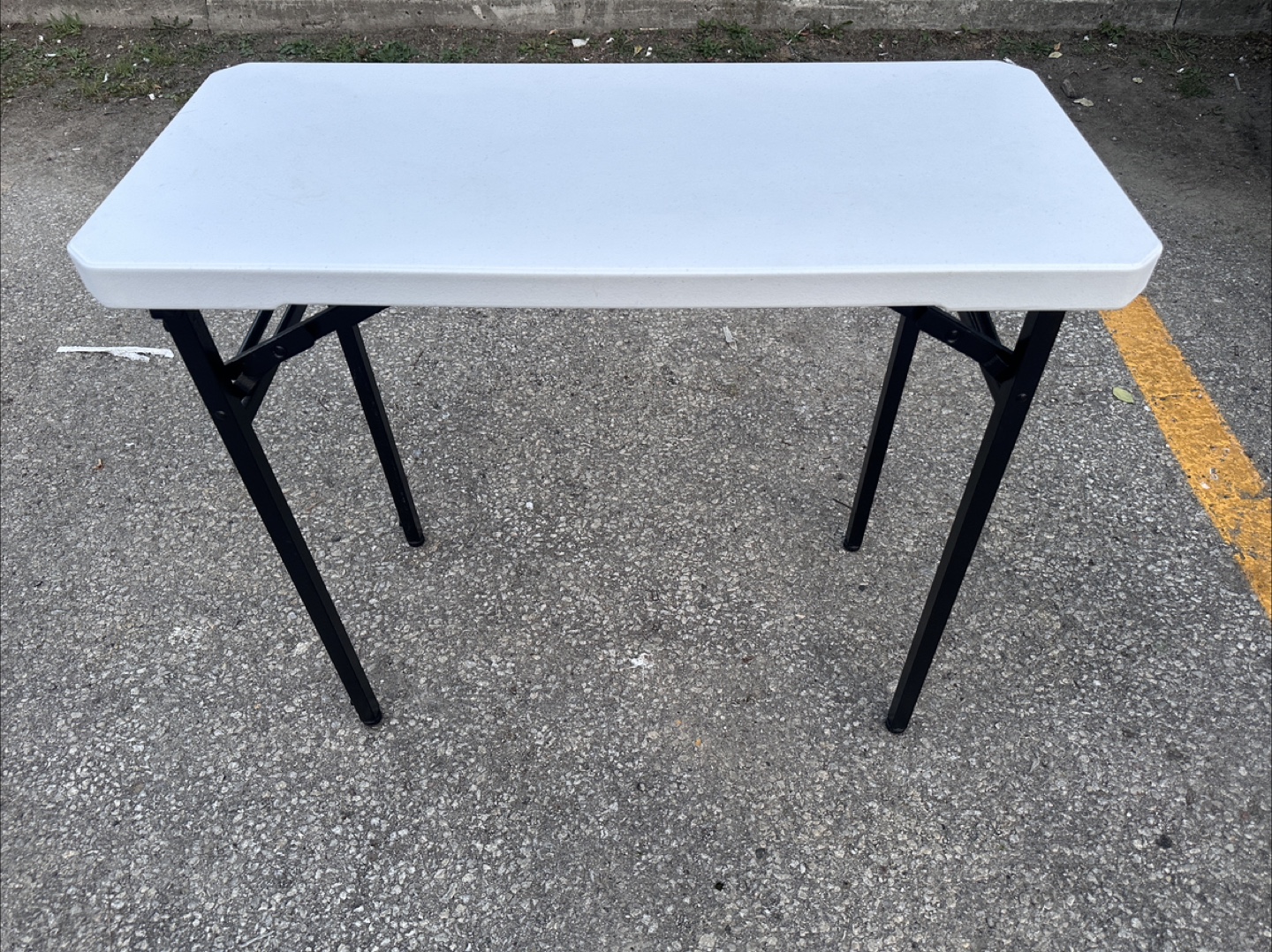 White Folding Table (34x29x15 inches)