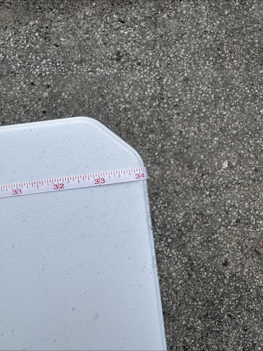 White Folding Table (34x29x15 inches) - photo 3