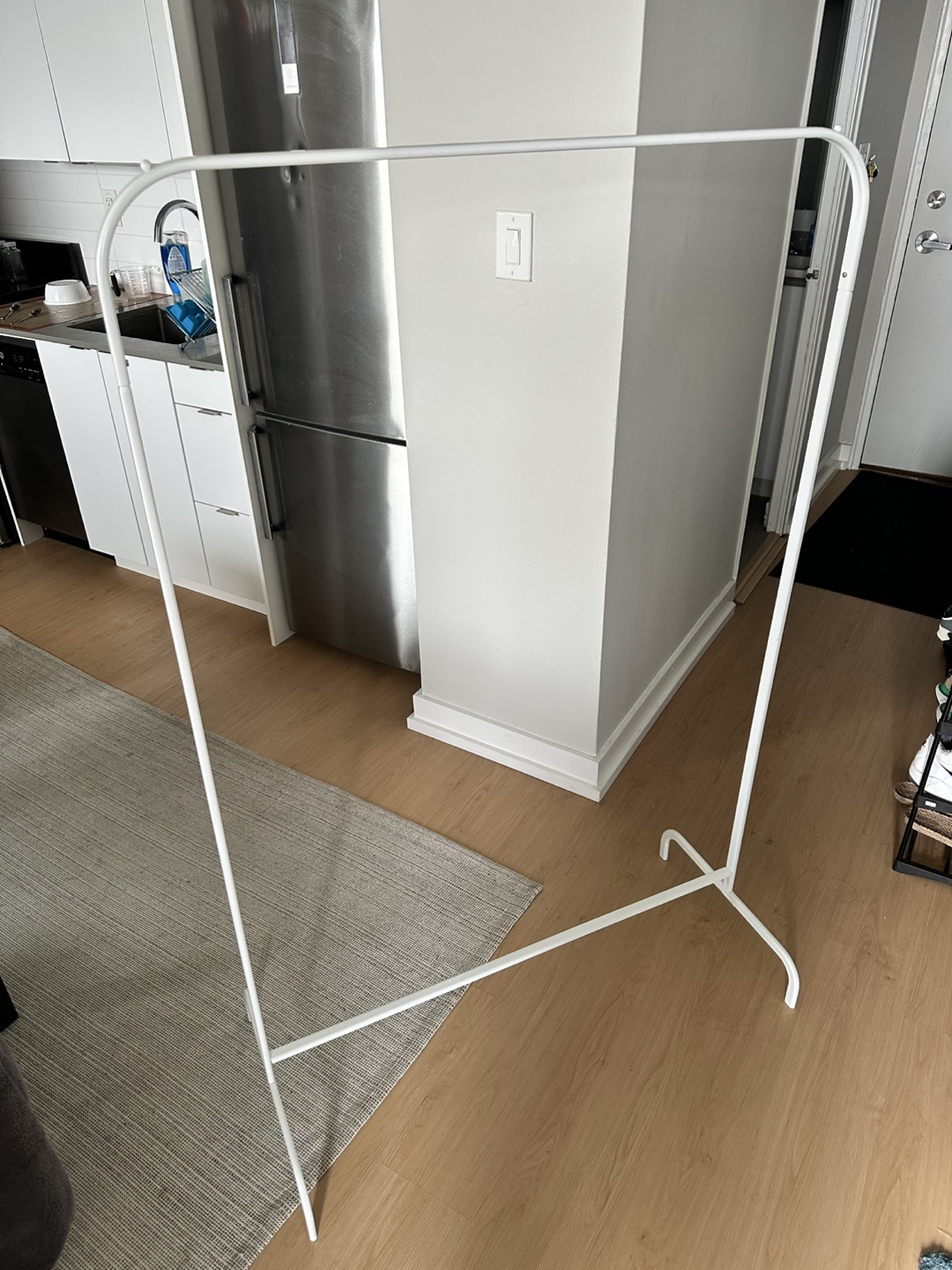 IKEA RIGGA Clothes Rack - White - photo 2