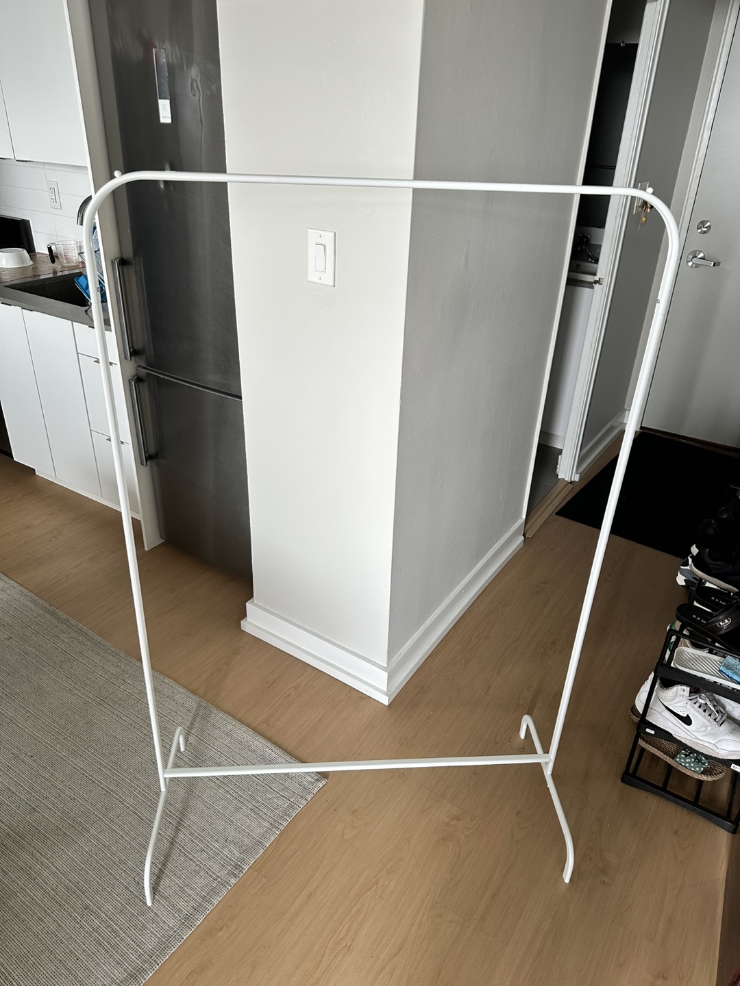 IKEA RIGGA Clothes Rack - White