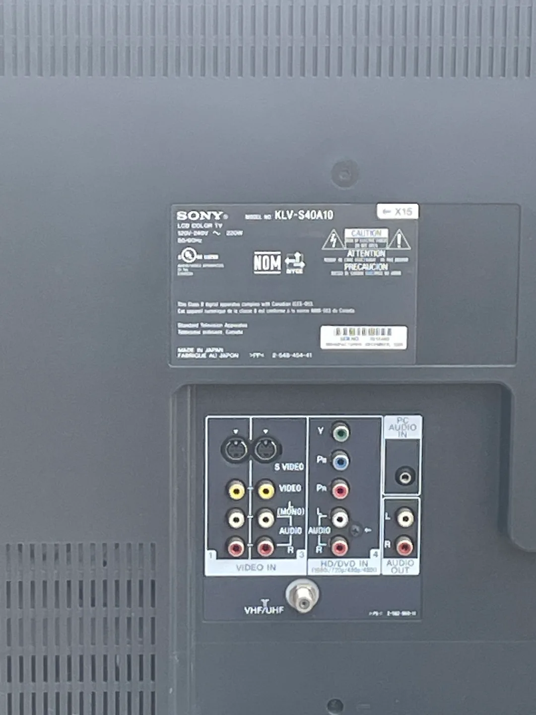 Sony Bravia KLV-S40A10 LCD TV comes with Remote image indicator(4)