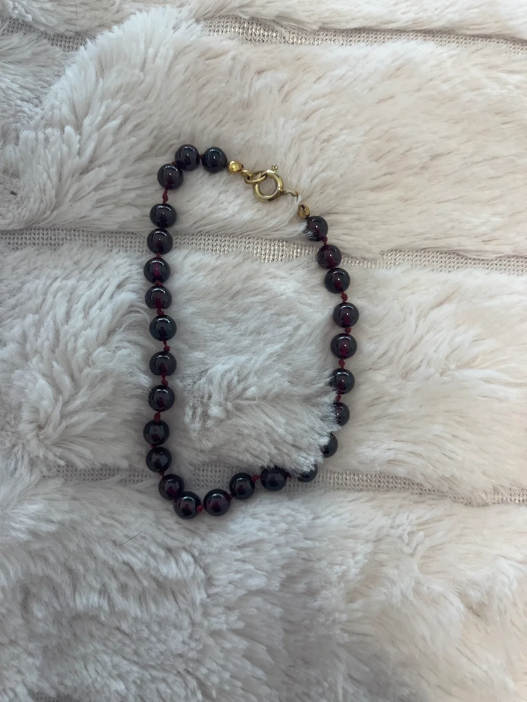 Beaded Bracelet - Red/Black thumbnail