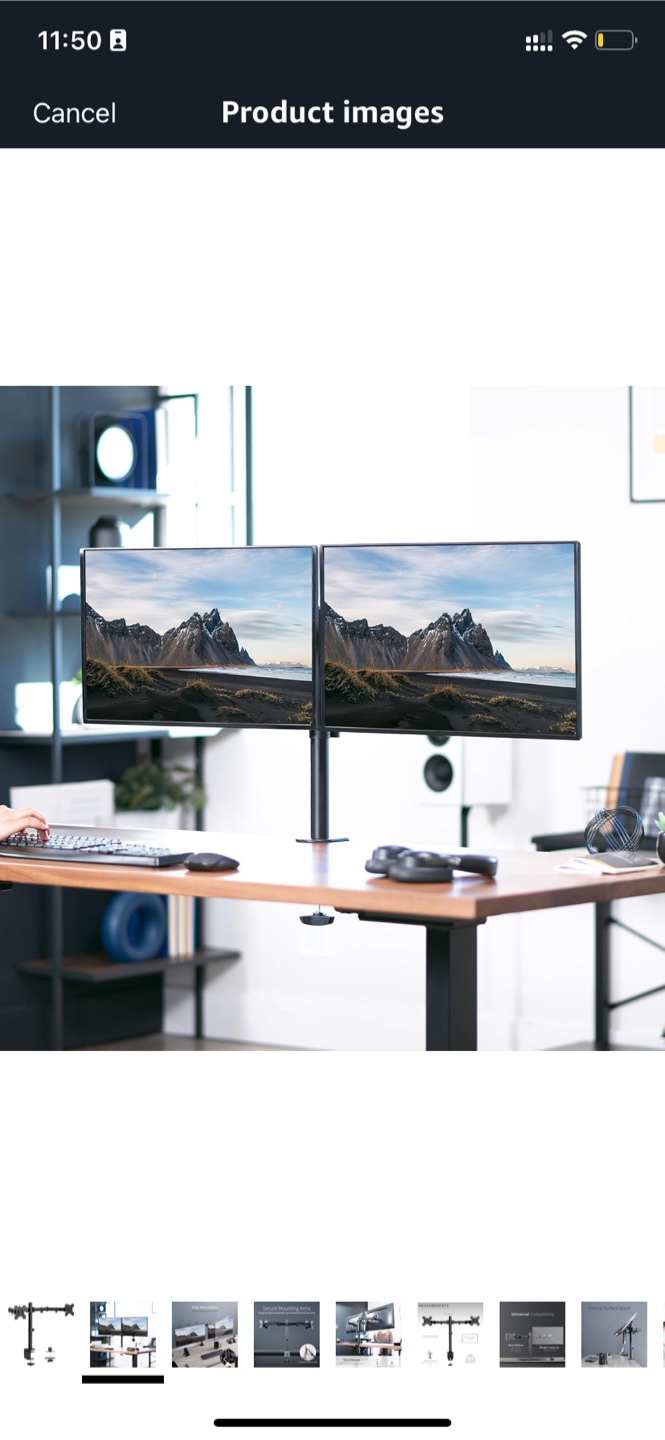 Vivo Dual Monitor Desk Mount Stand - photo 2