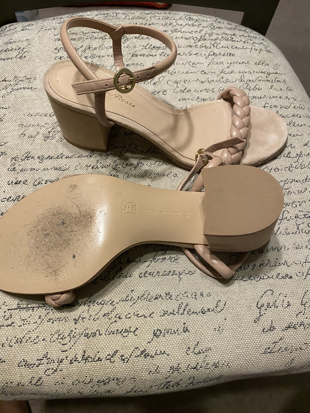 Gianvito Rossi Braided Sandals Size 38 - photo 4