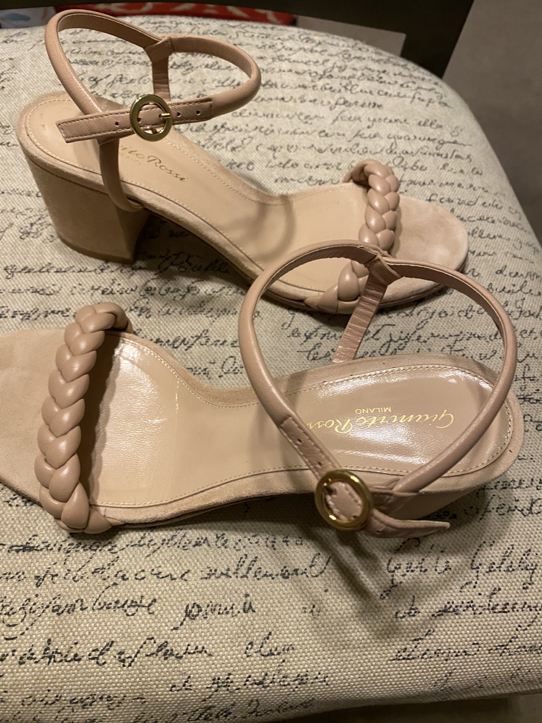 Gianvito Rossi Braided Sandals Size 38 - photo 3